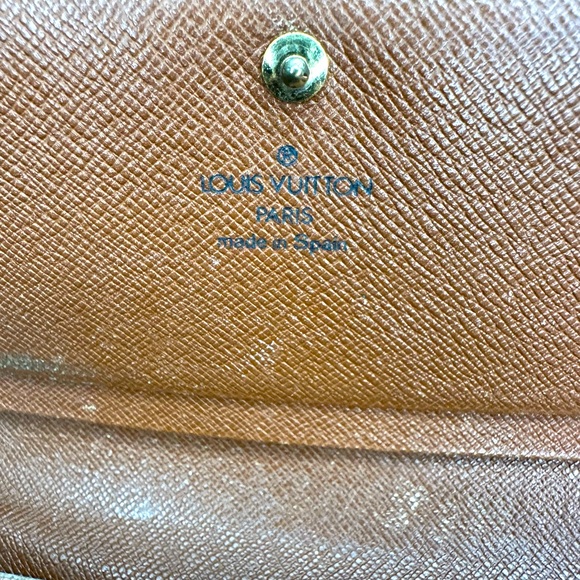 Louis Vuitton Vintage Porte Monnaie Billets Tresor Wallet Authentic - Picture 10 of 13